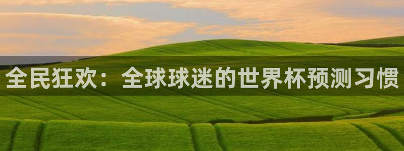2026世界杯日期：全民狂欢：全球球迷的世界杯预测习惯